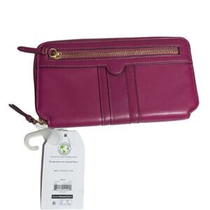 Time And Tru Bi- Fold Zip Around Wallet Card Holder New With Tags